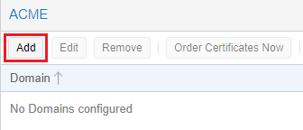On demande l'ajout du certificat..