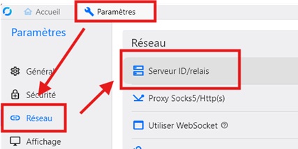 On se rend dans le menu..