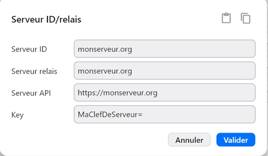 On renseigne les champs nécessaires..
