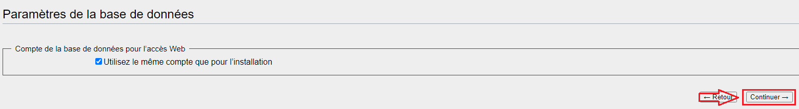 Option par défaut..