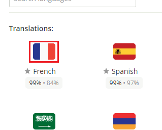 Ici on choisit le plus divine des langues!