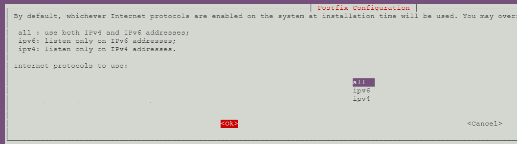 On laisse par défaut.