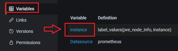Choisir la variable à modifier