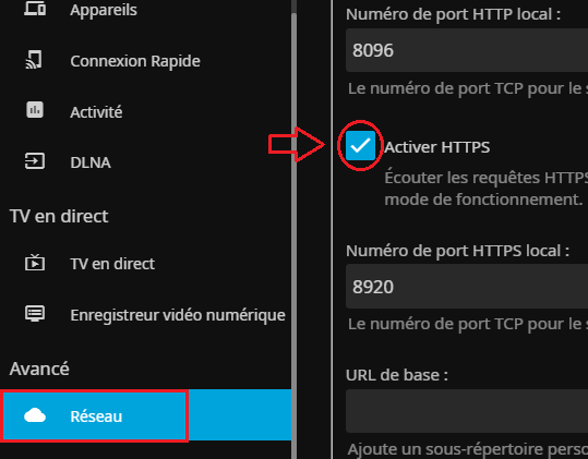 On active le HTTPS..